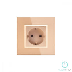 Smarthugo Egyes Arany Wifi Üvegkeretes Konnektor (sh1520003)