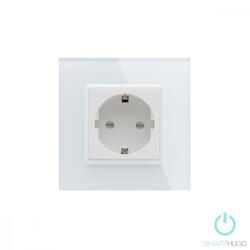 Smarthugo Egyes Fehér Wifi Üvegkeretes Konnektor (sh1520001)