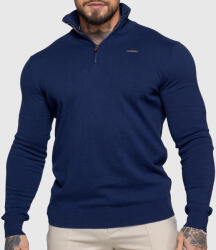 Iron Aesthetics Kötött pulóver cipzárral Iron Aesthetics Tomas, navy: M Sötétkék