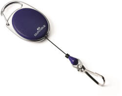 Durable Névjegykártyatartó kihúzható karabineres, Durable with Snap Hook sötétkék (832707) - iroszer24
