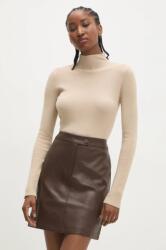 Answear. LAB szoknya barna, mini, egyenes - barna L - answear - 10 990 Ft