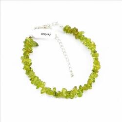  Peridot (olivin) splitter szemcse karkötő