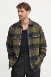 Levi's pamut ing férfi, galléros, zöld, relaxed - zöld XL