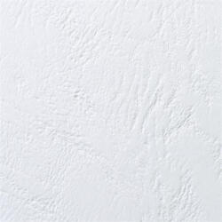 GBC Hátlap, A4, 250 g, bőr mintázat, GBC "LeatherGrain", fehér (CE040070)