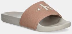Calvin Klein Jeans papucs SLIDE MONOGRAM WMNS bézs, női, YW0YW01835 - bézs Női 39 - answear - 11 990 Ft