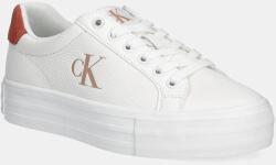 Calvin Klein bőr sportcipő BOLD VULC FLATF LOW LTH ML fehér, YW0YW01669 - fehér Női 40