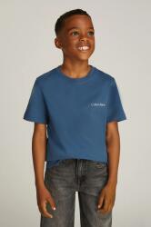 Calvin Klein gyerek pamut póló 0 2 db sötétkék, sima, IB0IB02363 - sötétkék 140