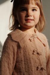 Konges Sløjd gyapjú gyerek kardigán SMILLA KNIT CARDIGAN narancssárga, könnyű, KS102108 - narancssárga 80