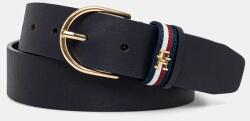 Tommy Hilfiger bőr öv sötétkék, női, AW0AW16835 - sötétkék 80