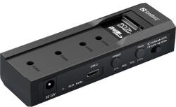 Sandberg m. 2 ssd dokkoló - usb 3.2 cloner and dock for m2 + nvme + sata