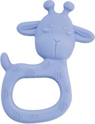 Saro Baby Jucarie senzoriala pentru dentitie din silicon, giraffe party - blue (19033)