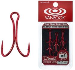 Vanfook Ancore duble VANFOOK DW-31R Red Devil Nr. 10, 7 buc/plic (4949146023954)