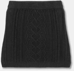 Benetton gyerek gyapjú szoknya fekete, mini, egyenes, 1WUAC000E - fekete 140