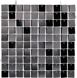 PartyDeco Panou decorativ - Negru 30 x 30 cm