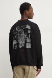 G-Star RAW pamut melegítőfelső fekete, férfi, nyomott mintás, D25135-D557 - fekete XL