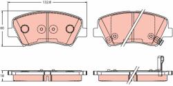 TRW GDB3552 Set placute frana, frana disc
