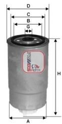 SOFIMA filtru combustibil SOFIMA S 4384 NR (S 4384 NR) - automobilus