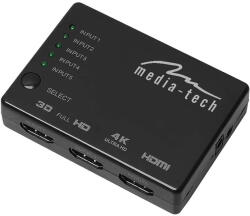 Media-Tech 5 portos HDMI Switch 4K (MT5207)