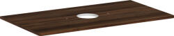 Hansgrohe Xelu Q Középre fúrt 980/550-es laminált pultlap Xuniva mosdóhoz csapfurat nélkül, sötét dió 54114630 (54114630)