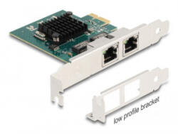 Delock PCI Express x1 kártya 2 x RJ45 Gigabit LAN (88206)