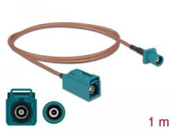 Delock FAKRA Z-dugó > FAKRA Z-hüvely RG-316 antenna kábel 1m (90005)