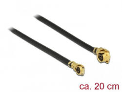Delock antenna kábel MHF / U. FL-LP-068 apa > MHF IV/ HSC MXHP32 20cm (89648) (89648) - aqua