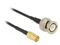 Delock antenna kábel BNC dugó > SMB dugó RG-174 1m (12492) (12492) - aqua