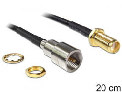 Delock antenna kábel SMA csatlakozódoboz> FME dugó 20cm (88587) (88587) - aqua