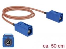 Delock FAKRA C-hüvely > FAKRA C-hüvely RG-316 antenna kábel 50cm (89667) (89667)