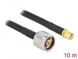 Delock antenna kábel N apa SMA apa LMR/CFD300 10m (90449) (90449) - aqua