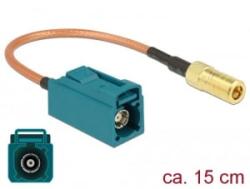 Delock FAKRA Z-hüvely > SMB-dugó RG-316 antenna kábel 15cm (89671) (89671)