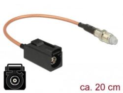 Delock FAKRA A-hüvely > FME-hüvely RG-316 antenna kábel 20cm (89680) (89680) - aqua
