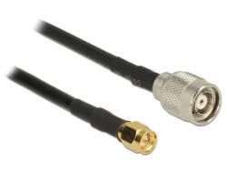 Delock RP-TNC dugó > SMA dugó RG-58 C/U antenna kábel 7, 5m (89512) (89512) - aqua