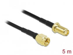 Delock antennakábel SMA-dugó - SMA-hüvely LMR/CFD100, 5m (90441)