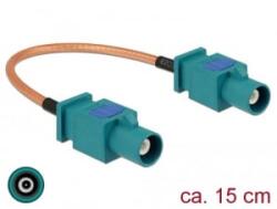 Delock antennakábel, FAKRA Z-dugó > FAKRA Z-dugó, RG-316 15cm (89662) (89662)