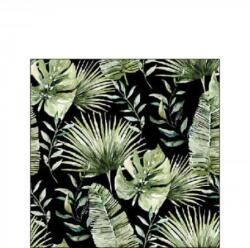 Ambiente AMB. 12518216 Jungle leaves black papírszalvéta 25x25cm, 20db-os (8712159194319)