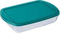 PYREX Cook&Store; üvegtál műanyag tetővel, 40X27X7 cm, 4, 5 liter, 203223 (203223)