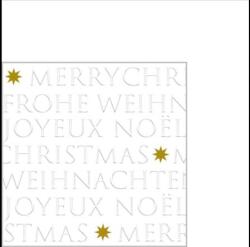 PPD PPD. B325302860 Christmas embossed pearl dombornyomott papírszalvéta 25x25cm, 20db-os (4021766302234)