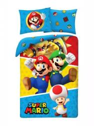 Halantex Super Mario: Mario és Luigi ágynemű garnitúra - 140 x 200 cm, pamut (NO-661BL) - jateknet