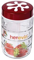 SOLMAZER IRIS üveg fűszertartó négyzetes mintával 1.350ml, piros, lila vagy zöld színű 135902-000 (135902-000) - bestbyte