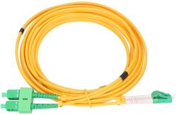 Extralink PATCHCORD SC/APC-LC/APC SM 9/125 DUPLEX 3.0MM 1, 5M - 1, 5 m cablu InfiniBand/fibră optică 2x SC FTTH Galben (EX.1421)