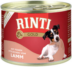 RINTI 12x185g RINTI Gold Báránydarabkák nedves kutyaeledel