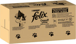 FELIX 120x85g Felix Fantastic duplán finom nedves tasakos macskatáp