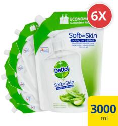 Dettol Folyékony szappan utántöltő, Aloe Vera, 6x 500 ml (15997321780938)