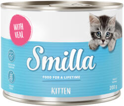 Smilla 24x200g Kitten Smilla nedves macskatáp - szárnyas & borjú