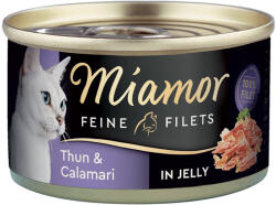 Miamor 6x100g Miamor Feine Filets aszpikban nedves macskatáp - Tonhal & tintahal aszpikban - zooplus - 4 390 Ft