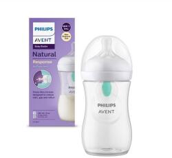 Philips Biberon Philips-Avent Natural Response SCY673/01 cu Dispozitiv Anticolici AirFree 260ml cu Debit 3 (SCY673/01)