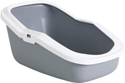 SAVIC Szett: Savic macska WC magas peremmel - világos szürke/fehér+ 12db Bag it Up Maxi alátét