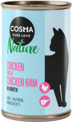 Cosma 12x140g Cosma Nature csirke & csirkesonka nedves macskatáp