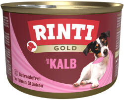 RINTI 24x185g RINTI Gold Borjúdarabkák nedves kutyaeledel